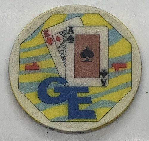 MSC Melody GE Games Entertainment $1 Casino Chip Wet Cruise Cerámica 1997 - Imagen 2 de 2