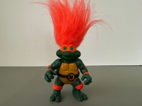 Vintage TMNT Teenage Mutant Ninja Turtles TROLL Michelangelo Loose Figure 1993
