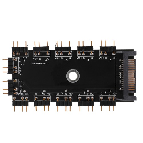 1 Set of ARGB Hub Multi-use RGB Fan Hub PC Fan Hub Controller RGB Accessory - 第 4/12 張圖片