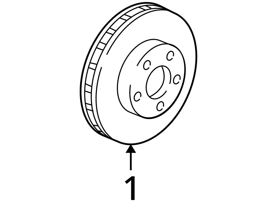 2001-2007 BUICK PONTIAC RENDEZVOUS AZTEK ROTOR FRT BRK (275X30) 10434245 NEW OEM - Image 3 of 3