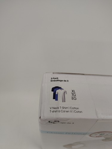 3er Pack Calvin Klein 100% Baumwolle V-Ausschnitt T-Shirts Classic Fit Mehrfarbig Gr. XL - Bild 2 von 4