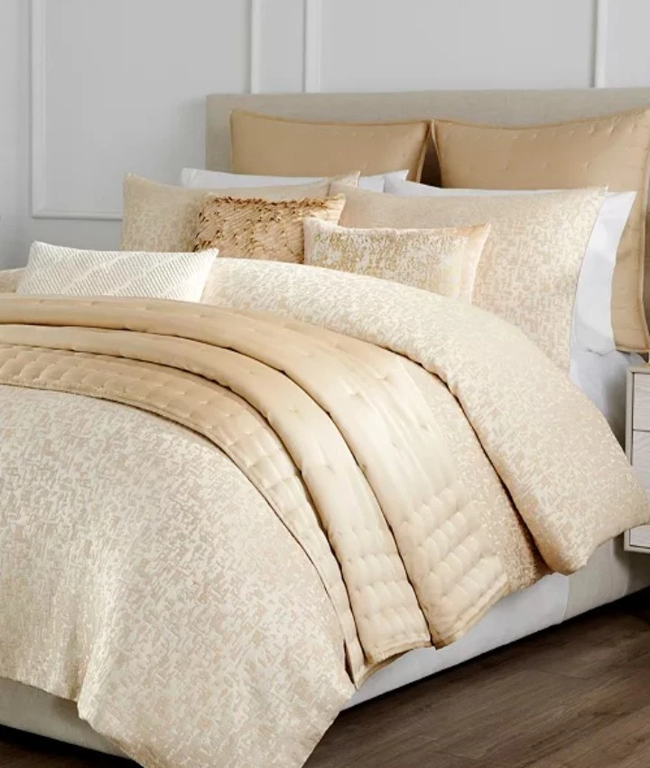 Donna Karan "Fragment" F/Q Duvet Cover, NWOT - Image 2 of 4