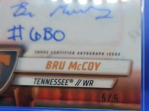 2024 Bowman Chrome U Bru McCoy 1st Bowman Red # 5/5 PA-BMC - Picture 2 of 3