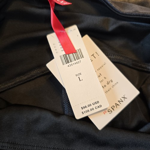 NWT Spanx Women's Faux Leather Leggings - Black, Large - Style 2437 - Picture 4 of 9