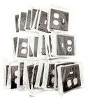 Leviton 85005 Brown 2-Gang Toggle Duplex Plastic Standard Wallplate lot of 37