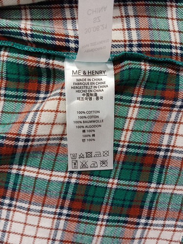 MUNFORD Green/Brown/White Plaid Lounge Robe - Picture 8 of 9