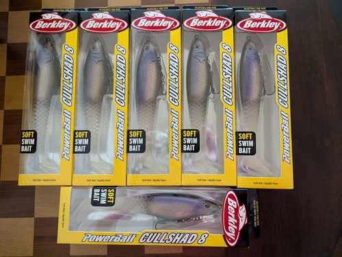6x Berkley Cull Shad Cullshad Swimbait 8” Fregadero Ajustable Fantasma Mañana Amanecer - Imagen 1 de 7
