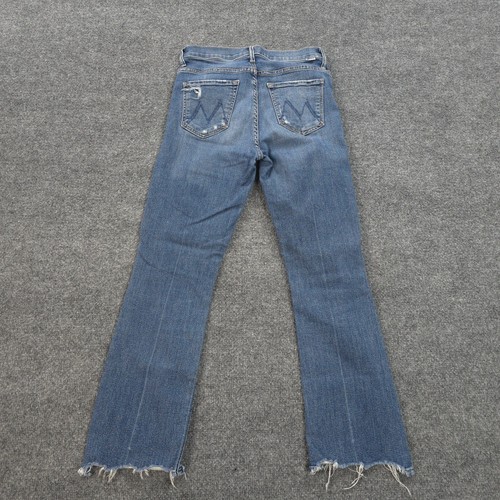 Mother Jeans Womens 26 Blue Denim The Insider Crop Step Chew Stretch Preppy USA - Picture 17 of 18