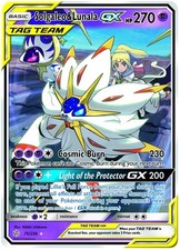 Lightly Played Solgaleo & Lunala Tag Team GX - 75/236 - Ultra Rare Pokemon Cosmi