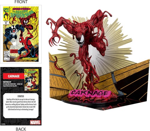 McFarlane Marvel Carnage 1:10th Scale Collectible with Scene (The Amazing Spider - Picture 5 of 8