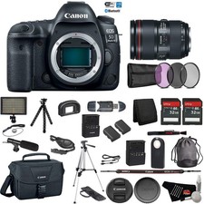 Canon EOS 5D Mark IV Digital SLR Camera with 24-105mm f/4L II Lens - Bundle with