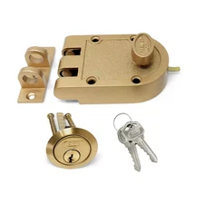 Bronze Lacquer High Security Single Cylinder Jimmy Proof Die Cast Deadbolt Lock