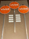 3 - VIVINT. Reflective Security Yard Sign w/ 8 Decals    *** BRAND NEW ***