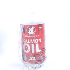 Salmon Oil for Dogs Cats - Healthy Skin Coat, Fish Oil, OMG3 EPA DHA, 32 oz