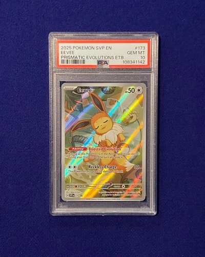 PSA 10 Eevee #173 Prismatic Evolutions ETB Promo 2025 Pokemon GEM MINT