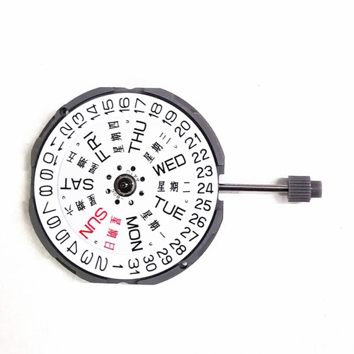 3 Hands Date @ 3 Metal Quartz Watch Movement With Stem For Miyota GM02 GM00 - Picture 5 of 8