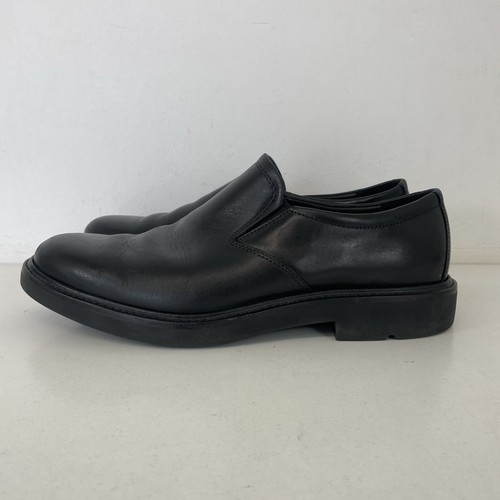 Ecco Black Leather Slip on Shoes Size UK 7.5 EU 41 with Dual Fit Insoles - Bild 5 von 9
