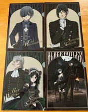 Black Butler Emerald Witch Anime A4 Clear File 4 Pc Complete Set Ciel Sebastian