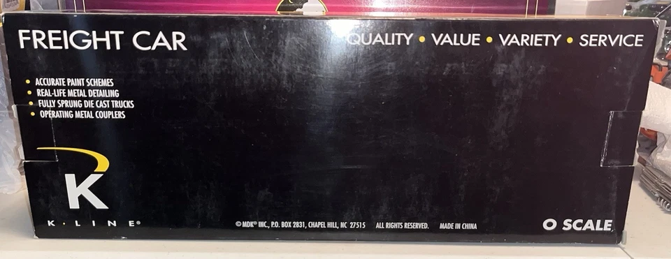 K-LINE ANHEUSER-BUSCH ICE BEER 40’ WOOD-SIDED REEFER O-SCALE K762-5606 - Image 3 of 3