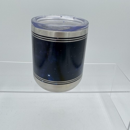 Lockheed Martin Aerospace Logo Space and Star 10 oz Steel Travel Tumbler Mug Cup - Afbeelding 3 van 4