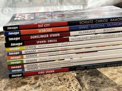 Large SPAWN TPB Trade Lot Vol 1-6 King Scorched Gunslinger Image McFarlane Omega