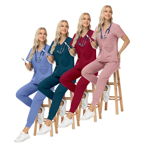 2025 Professional Medical Scrub Jogginghose Stil & Komfort für Pflegefachkräfte - Bild 5 von 31