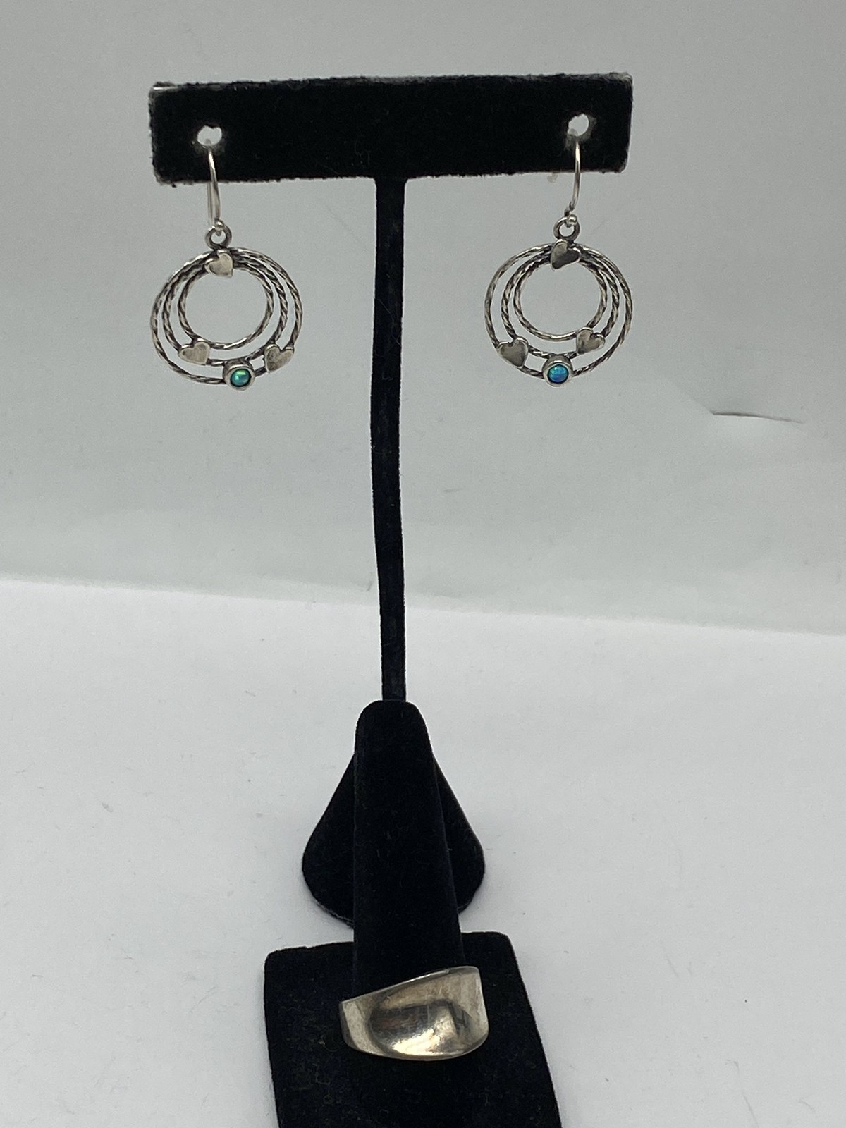 Sterling Silver Assorted Earring Ring Jewelry Bun… - image 2