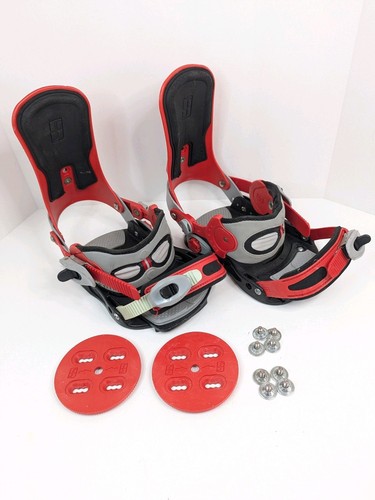 FORUM ATP Snowboard Bindings Jp Walker Red Black All Terrain Pro M-L w/Hardware - Picture 24 of 24