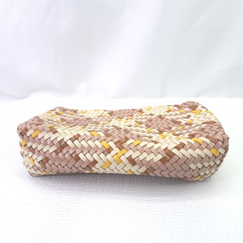 Neu mit Etikett Tory Burch Kira Umhängetasche gewebtes Leder kleine Designer Schultertasche - Bild 7 von 13