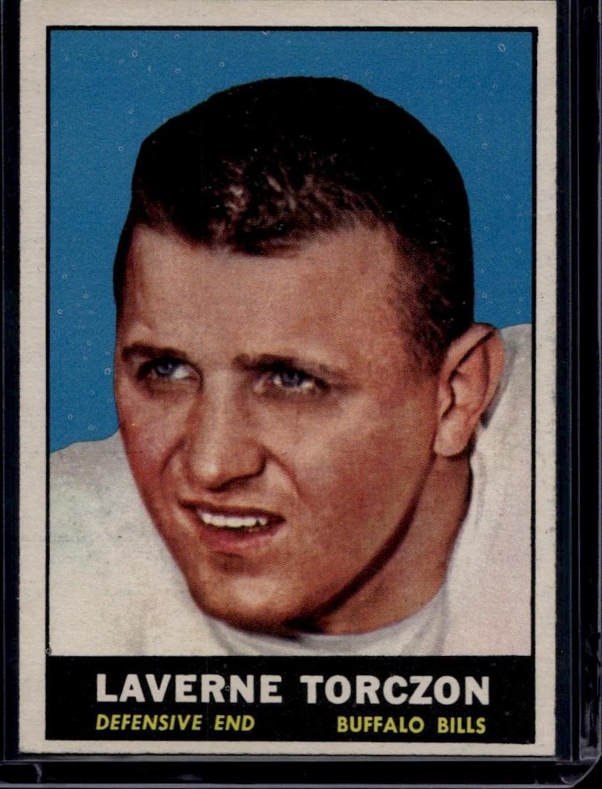 1961 Topps Football #157 Laverne Torczon, Ex