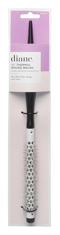 Escova térmica pequena de cabelo Diane para secagem por sopro e modelagem de cabelos cacheados, redonda Woo - Imagem 2 de 4