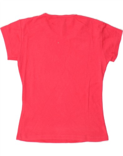 NIKE Womens T-Shirt Top UK 8/10 Small Pink Cotton CF42 - Picture 2 of 3