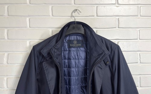 Schneiders Salzburg Mathis insulated Coat Jacket Men SZ 56 fit XL-XXL Blue Navi - Picture 8 of 14
