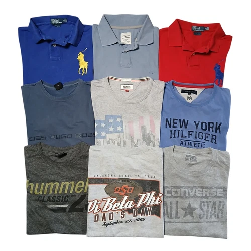 T-shirt Paket Herren Gr.M 9 Teile Ralph Lauren Tommy Hilfiger Hugo Boss Konvult