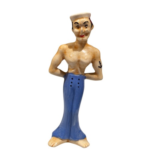 Statuina vintage G Nov ceramica marinaio sale pepe shaker senza camicia Giappone RARA - Foto 5 di 10