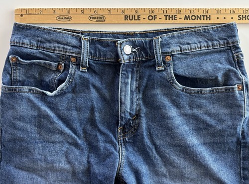 Levis 412 Mens Blue Denim Stretch Shorts Clothing Jeans Size 32 - Picture 3 of 6