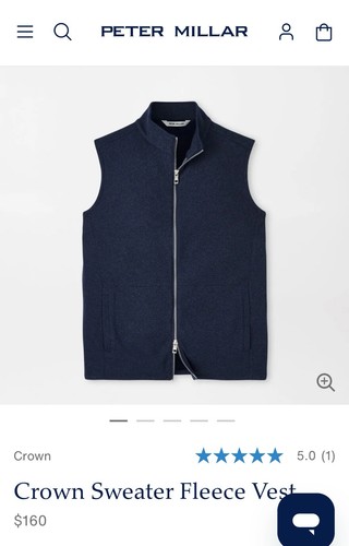 Quaker Ridge Country Club • Peter Millar Crown Crafted Match Vest • XL • $160 - Picture 8 of 8