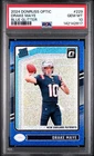 2024 Panini Donruss Optic Rated Rookie Drake Maye #229 Blue Glitter PSA 10 (RC)