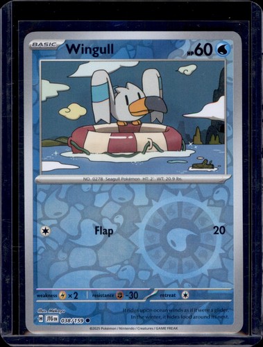 Wingull SV09: Journey Together Pokémon #038/159 Reverse Holo NM+
