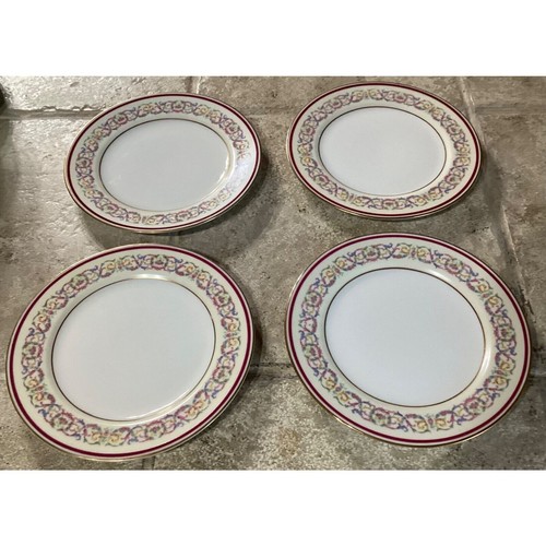 Set of 4 ~ Charles Ahrenfeldt Limoges France Salad Dessert Plates ~ 7.5” ~ Gold - Picture 4 of 9