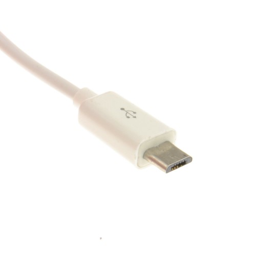 COILED Shielded USB 2.0 A To MICRO B Data Charger Cable Phone/Tablet BLACK/WHITE - Afbeelding 7 van 11