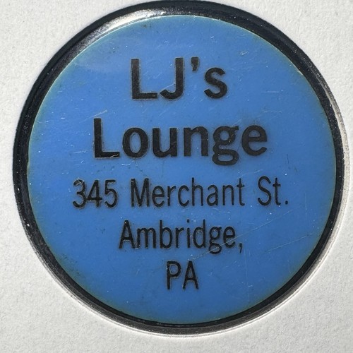 LJ’s Lounge, 345 Merchant St. Ambridge, PA. Plastic Good For ? Token. P411 - Picture 2 of 4