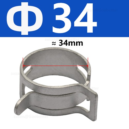Molla Clip Morsetti Tubo Carburante Aria Gas Acqua Tubo Autobloccante Guarnizione 4 - 46mm - Foto 62 di 69