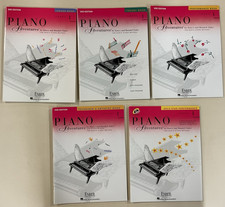 Piano Adventures SC Lot of 5 2nd Ed Faber Lesson, Theory, Performance with CD
