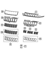 Genuine Mopar Grille Surround 5XL23TZZAA
