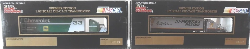 一对 NASCAR Team Haulers 1/87 Harry Gant + Rusty Wallace 全新 — 第 2/4 张图片