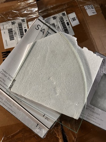 Estantes de esquina de vidrio transparente Satori Hudson para baño ducha 9 X 9 8 mm - Imagen 9 de 9