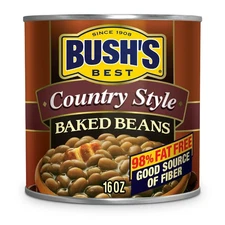 Bush's Best Country Style Baked Beans, Pork, 16 Oz pack of 4