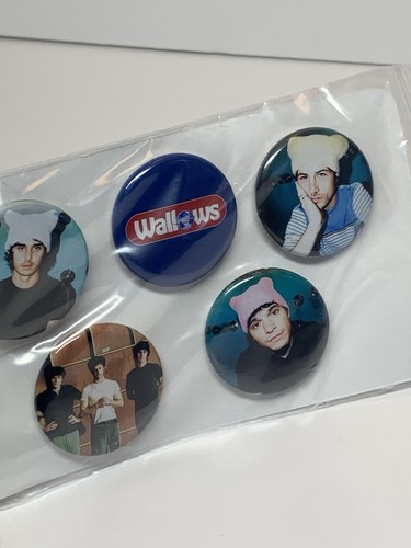 Wallows Pin Set of 5 Pins Wallows Band Fan Gift Dylan Minnette Braeden Lemasters - Picture 7 of 7