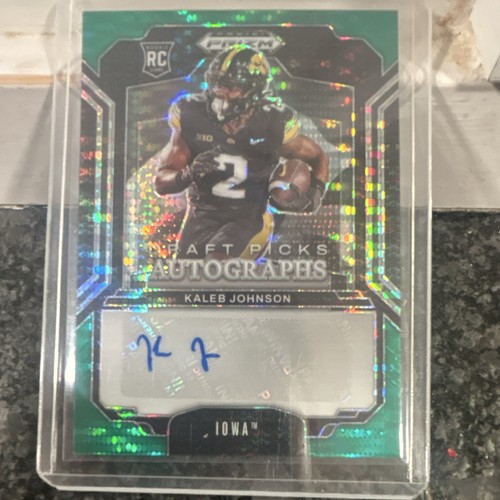 Panini 2025 Prizm Draft Picks Kaleb Johnson RC Auto DPA-KJN /25 Iowa